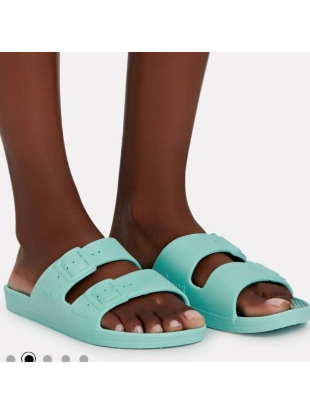 Freedom Moses Green Two Strap Slides